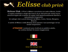 Tablet Screenshot of eclisseclubprive.com